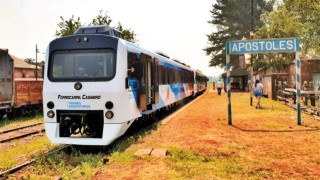 Tren de pasajeros llegó a la estación Apóstoles