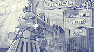 Un videojuego con trenes dibujados