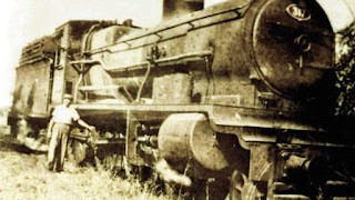Don Juan Crosetto, maquinista en el ramal ferroviario de Ingeniero Maschwitz a Dique Luján