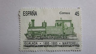 SELLOS --- Centenario del ferrocarril Igualada-Martorell