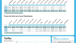 Desde Mañana servicios regionales Chaqueños