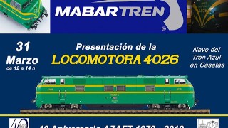 NOTICIAS --- Presentación de la locomotora 4026 de MABAR en Zaragoza