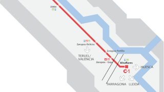 CURIOSIDADES --- Renfe Cercanías no conoce la geografía de Zaragoza