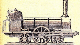 Modelo para construir una antigua locomotora a vapor en miniatura
