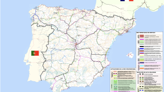 Mapa Actualizado de la Infraestructura Ferroviaria de España en el año 2022