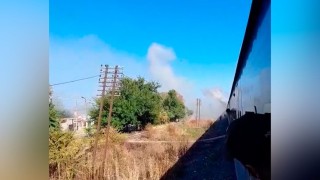 Incendio en una locomotora